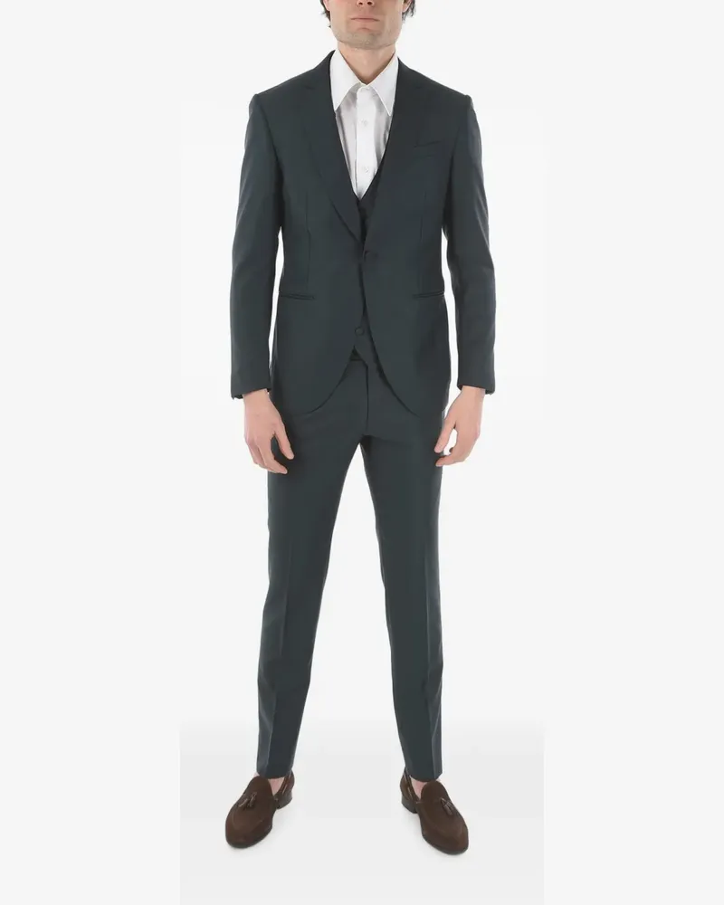Corneliani three-piece wool suit - Grün Grün