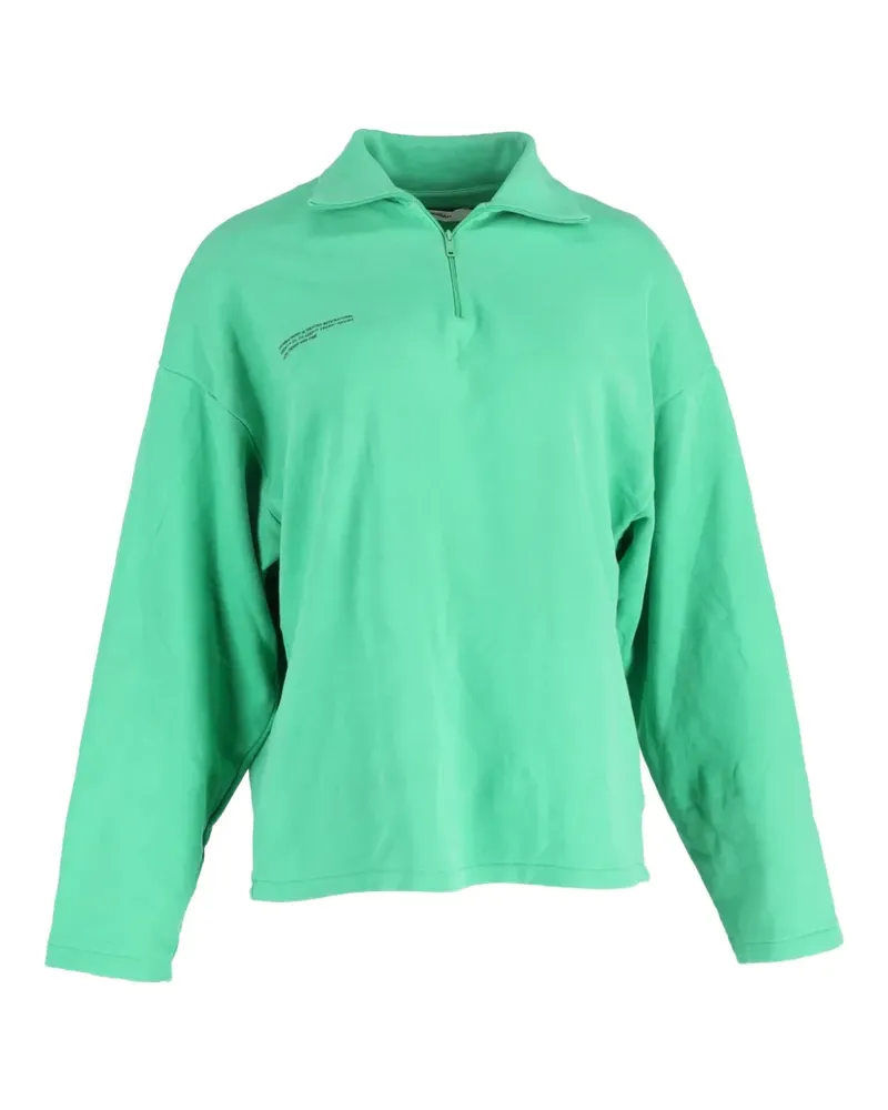 PANGAIA double jersey zip sweater - Grün Grün