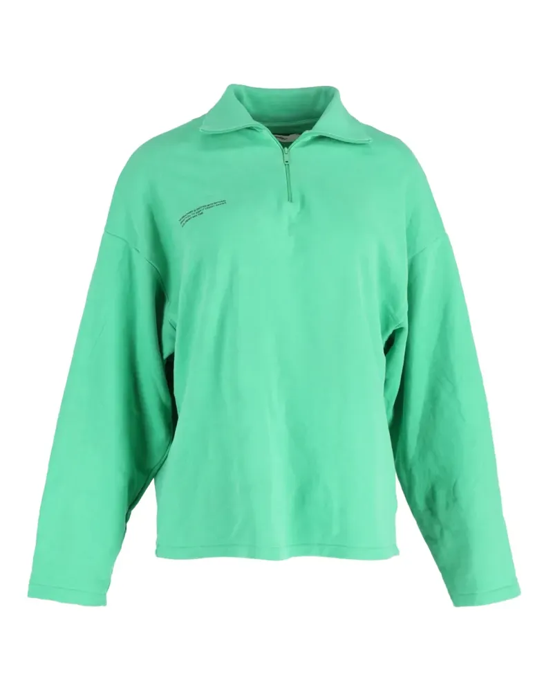 PANGAIA double jersey zip sweater - Grün Grün