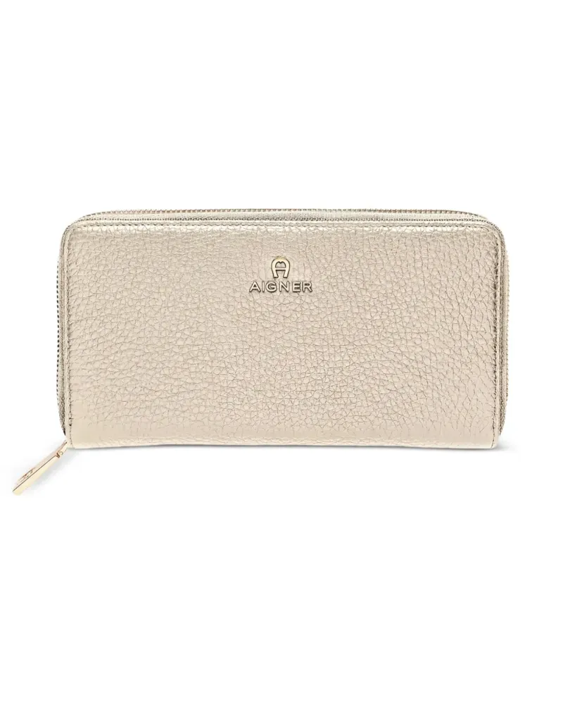 Aigner Ivy Portemonnaie aus gekörntem Leder - Nude Nude