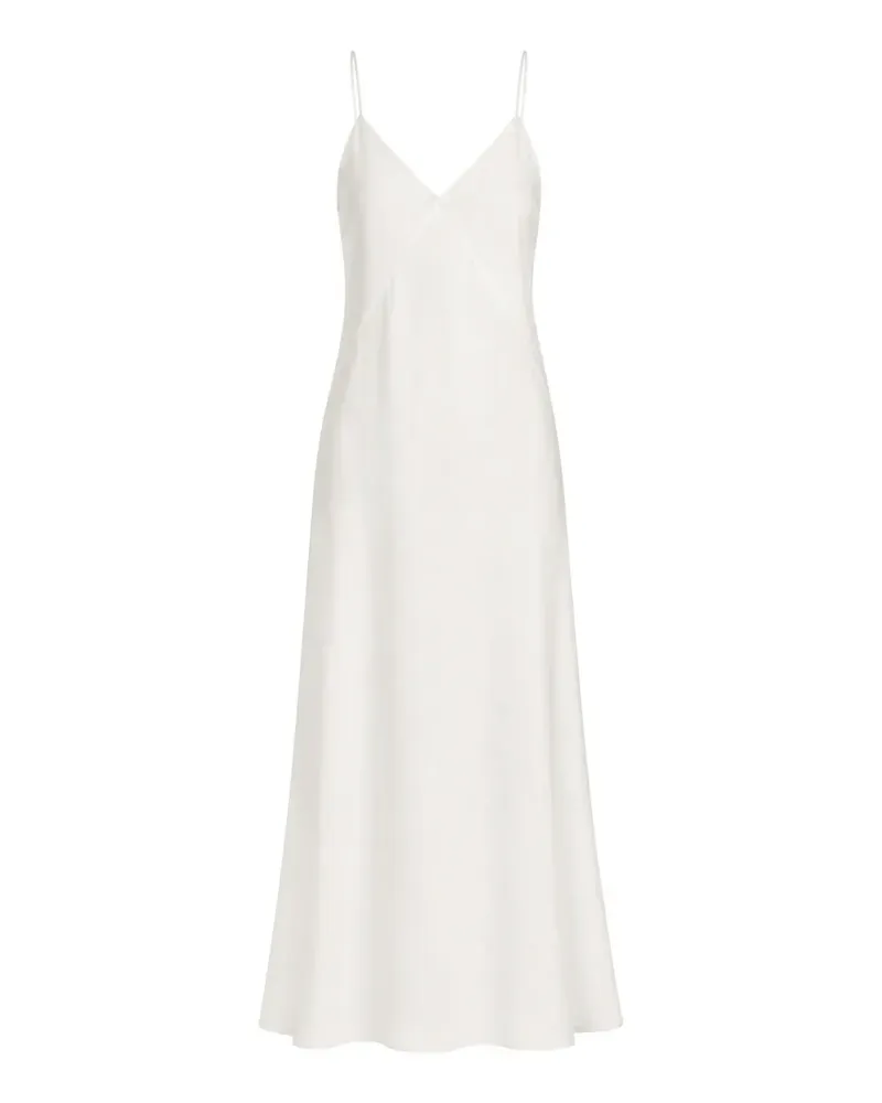 Eleventy spaghetti-strap V-neck maxi dress - Weiß Weiß