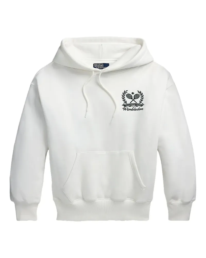 Ralph Lauren x Wimbledon Hoodie mit Logo-Stickerei - Weiß Weiß