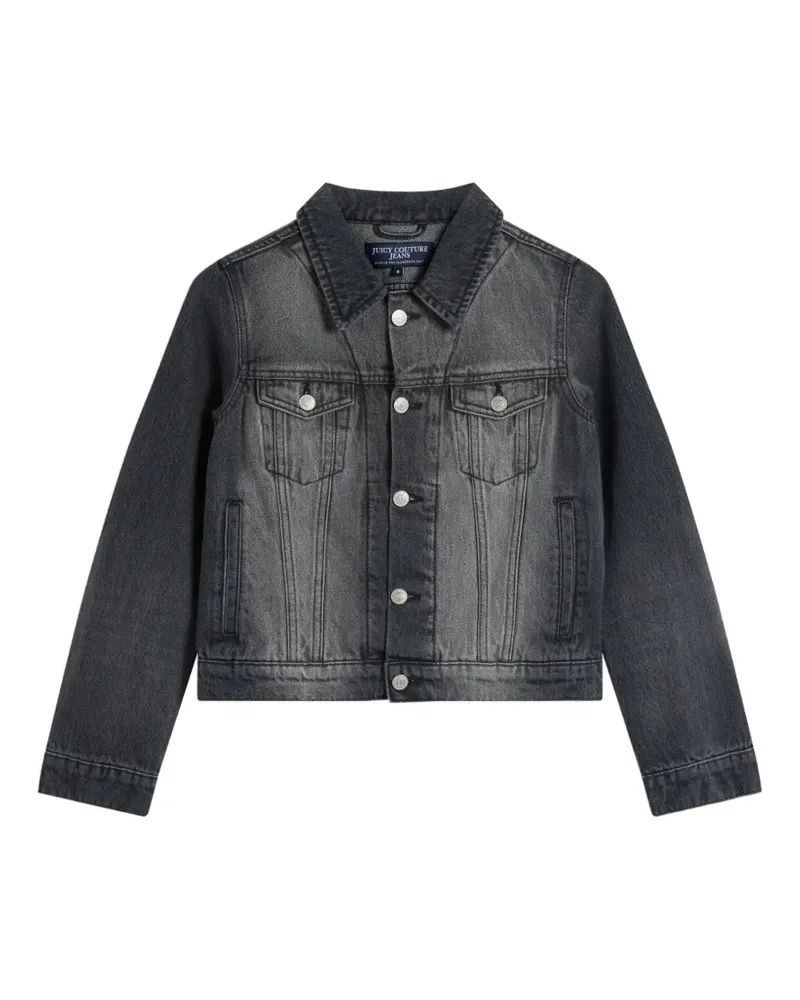 Juicy Couture rhinestone-embellished denim jacket - Grau Grau
