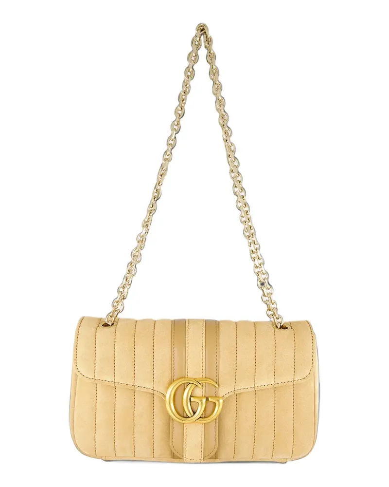Gucci Gesteppte GG Marmont Schultertasche - Nude Nude