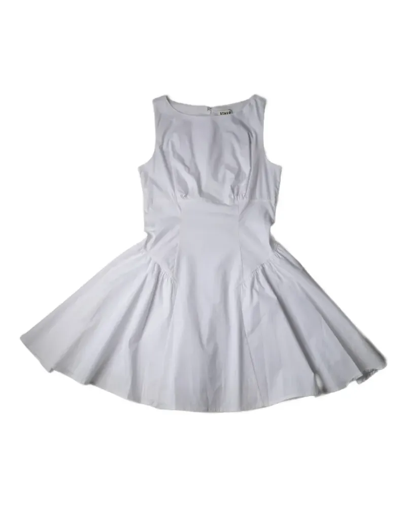 STAUD GWEN panelled mini dress - Weiß Weiß