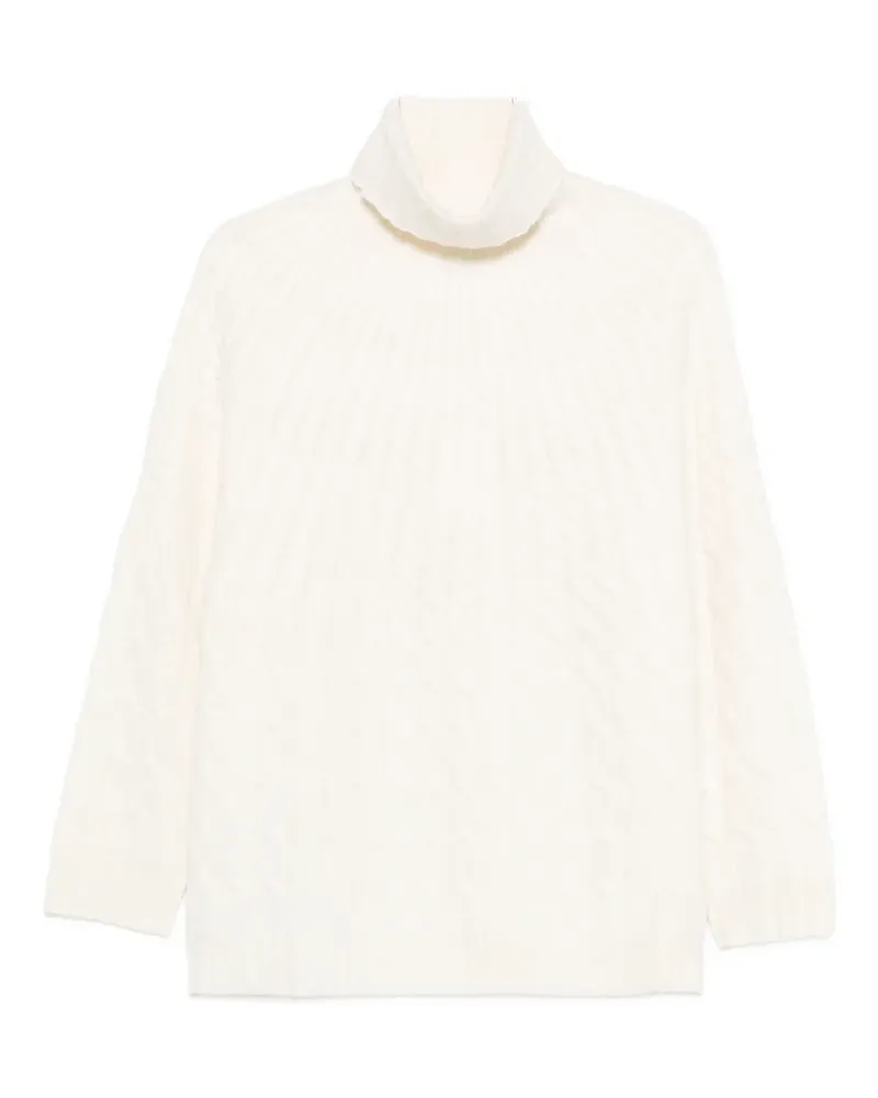 Altuzarra cable-knit turtleneck sweater - Nude Nude