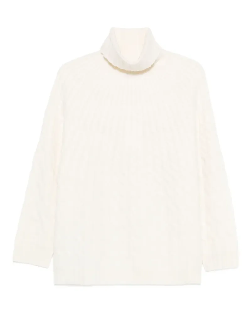Altuzarra cable-knit turtleneck sweater - Nude Nude