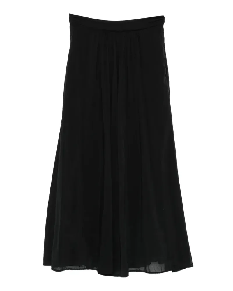 forte_forte zip-fastening midi skirt - Schwarz Schwarz