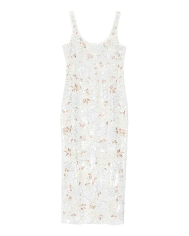 Needle & Thread Wisteria shimmer dress - Nude Nude