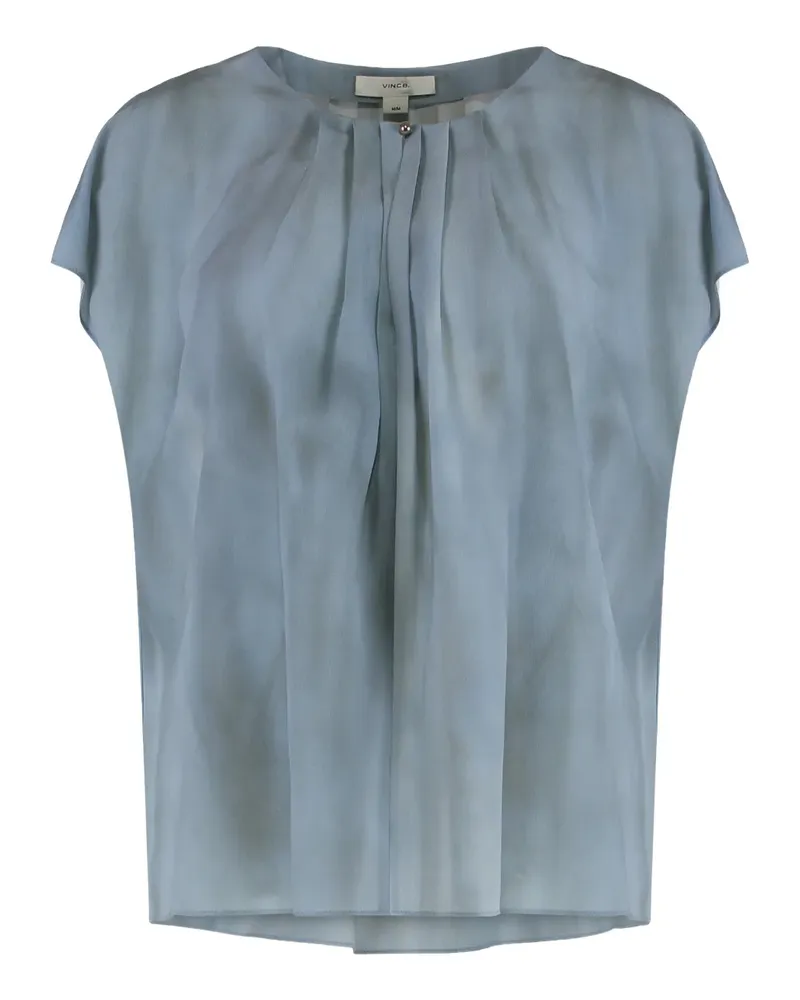Vince pleated blouse - Blau Blau