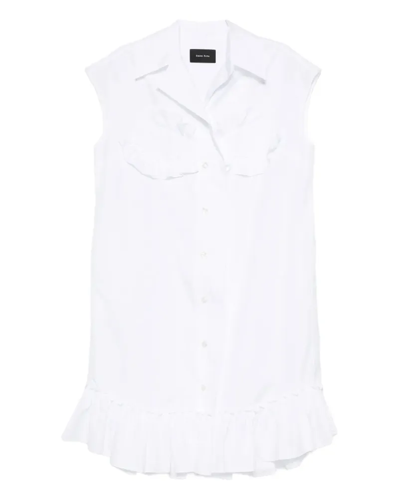 Simone Rocha Bluse mit Rüschen - Weiß Weiß