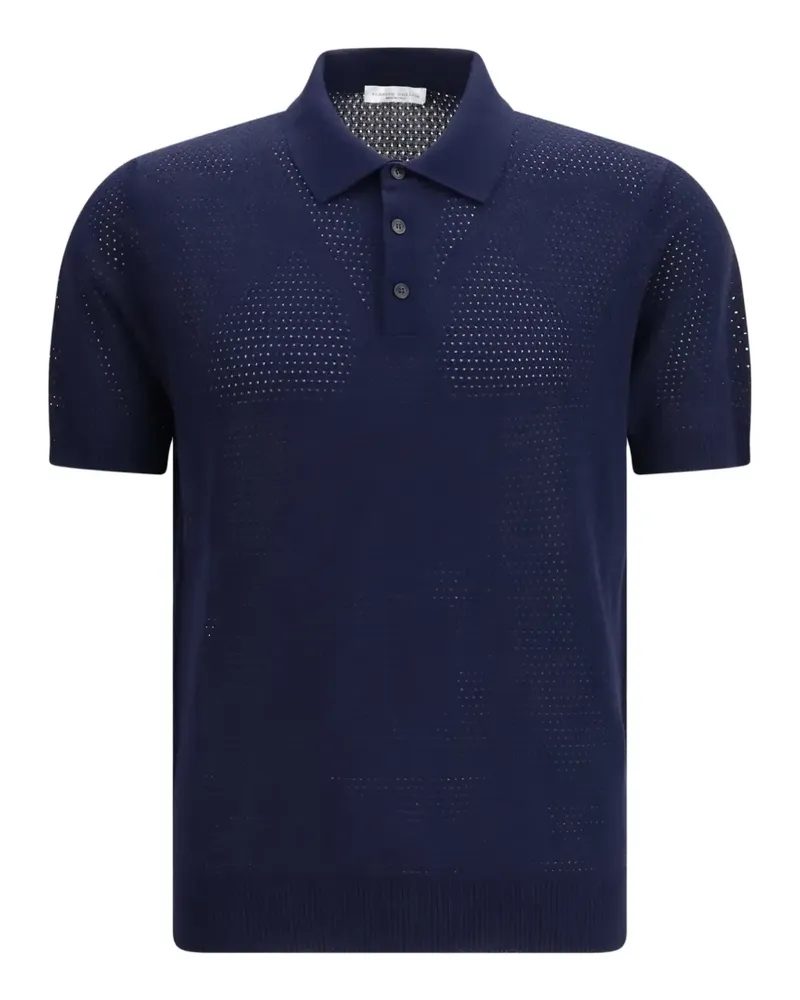 Roberto Collina button-up polo shirt - Blau Blau