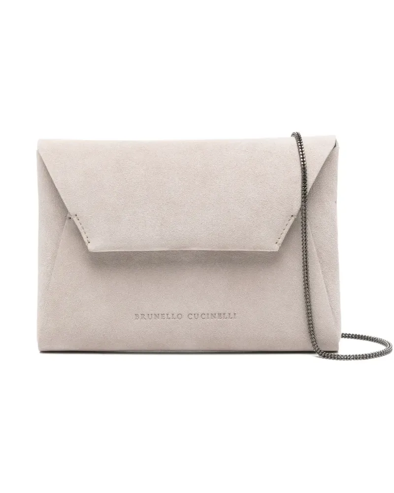 Brunello Cucinelli chain-strap mini bag - Grau Grau