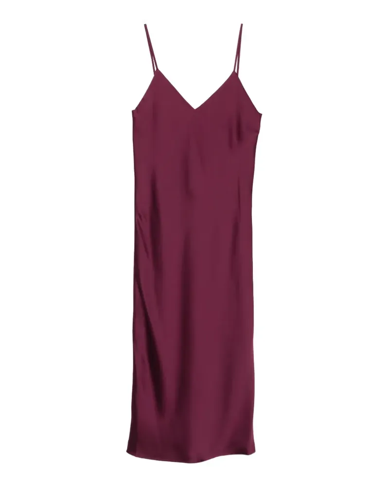 Norma Kamali V-neck slip midi dress - Violett Violett