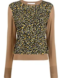 Câllas Milano Pullover mit Leoparden-Print Blau