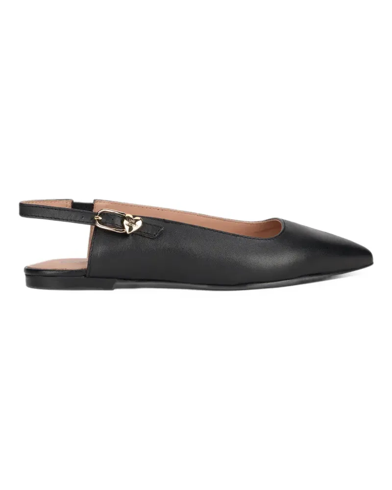 Moschino slingback pointed-toe pumps - Schwarz Schwarz