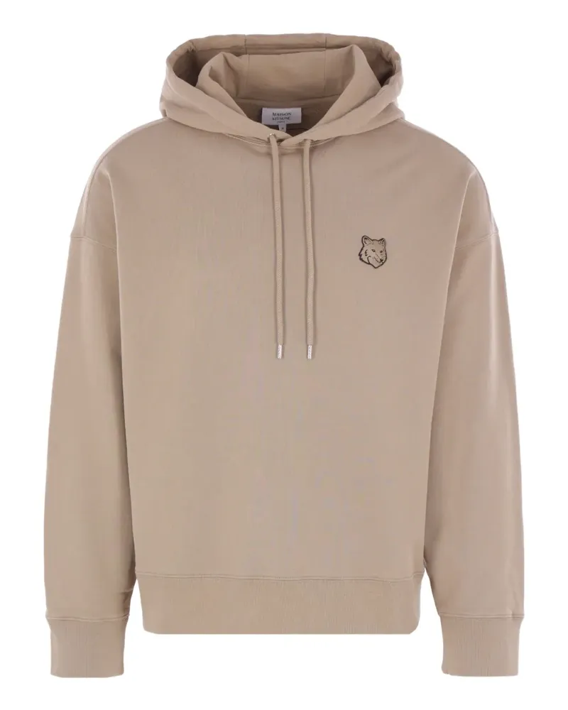 Kitsuné Hoodie mit Fuchs-Motiv - Nude Nude