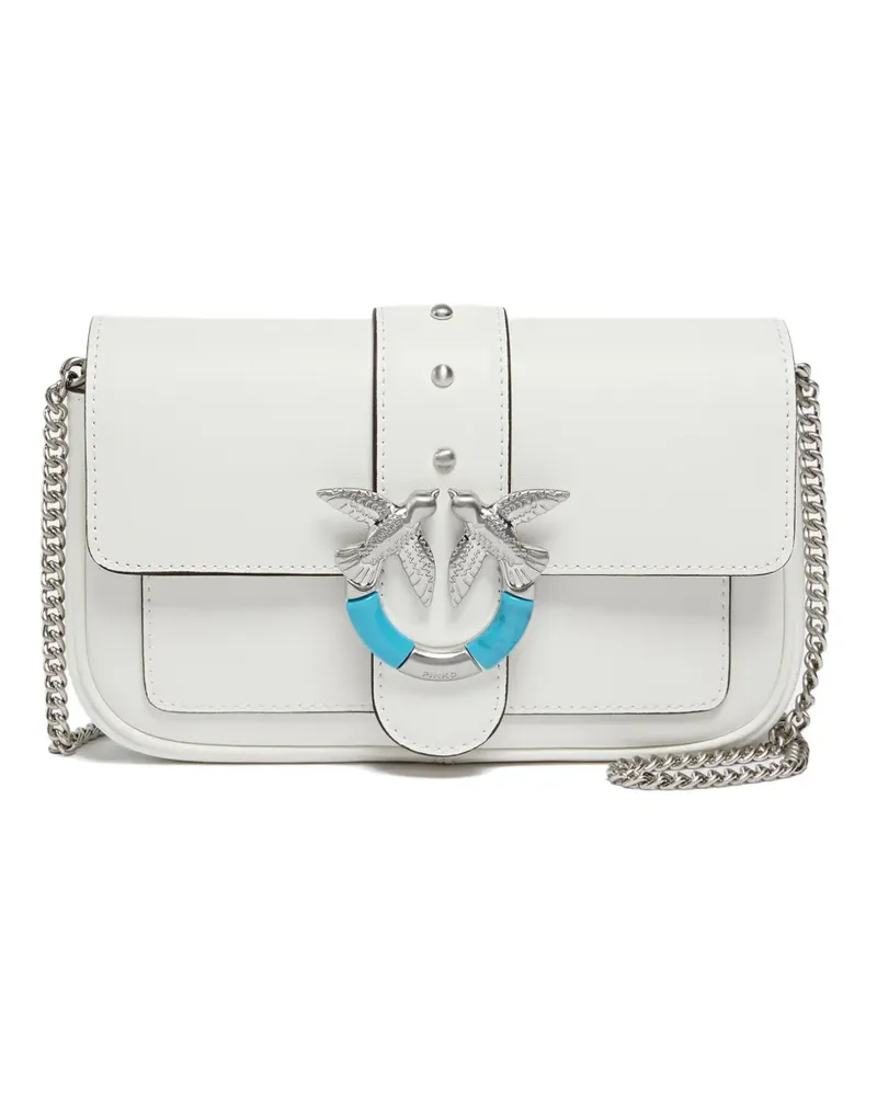 Pinko Umhängetasche mit Nieten - Weiß Weiß