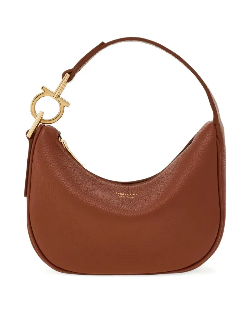 Ferragamo North-South Mini-Tasche - Braun Braun