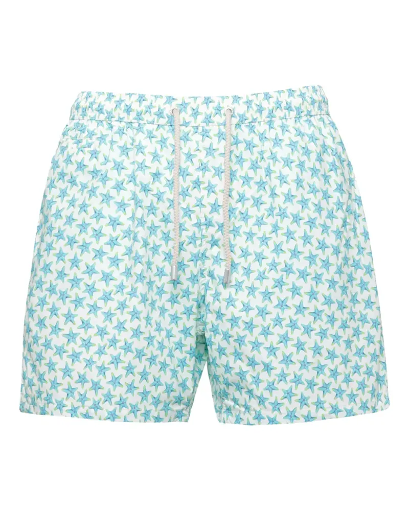MC2 Saint Barth Lighting Micro starfish-print swim shorts - Weiß Weiß