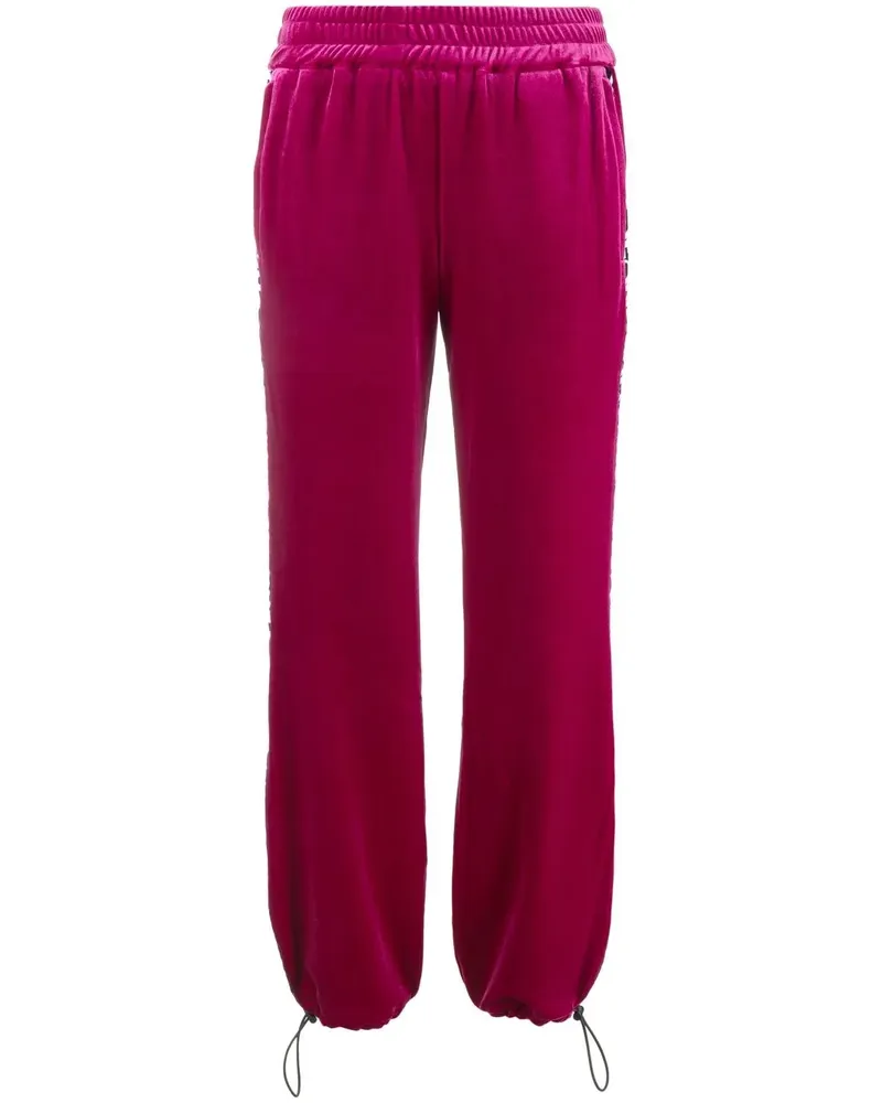 Versace Jeans Jogginghose mit Logo-Streifen - Rosa Rosa