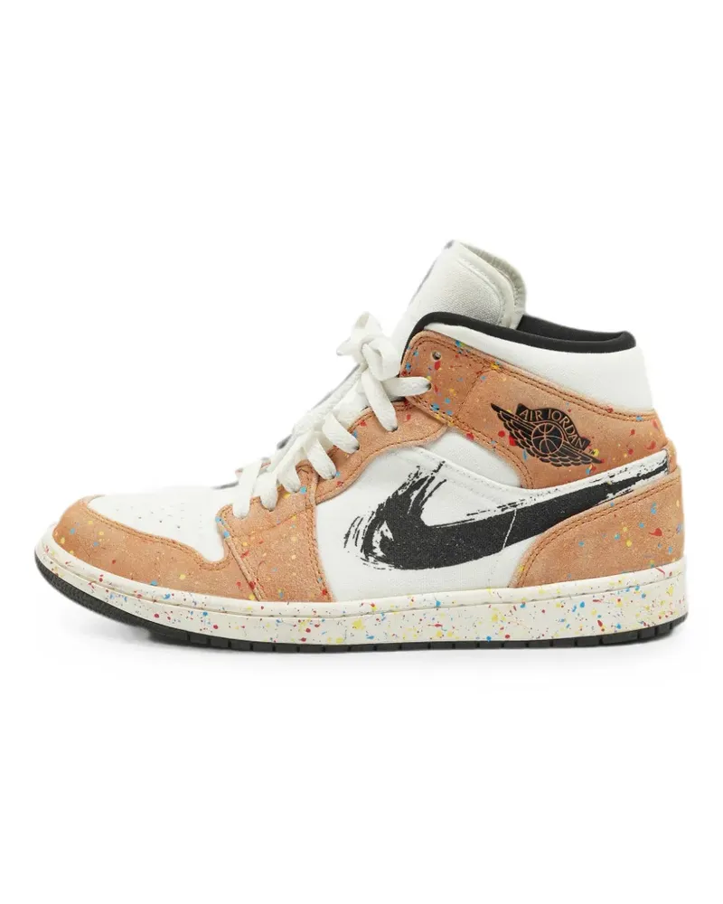 Jordan Air  1 Mid SE Brushstroke sneakers - Weiß Weiß