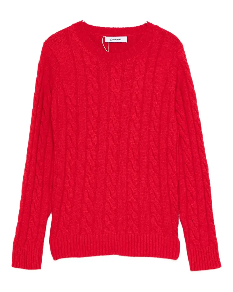 GIMAGUAS Braid cable-knit sweater - Rot Rot