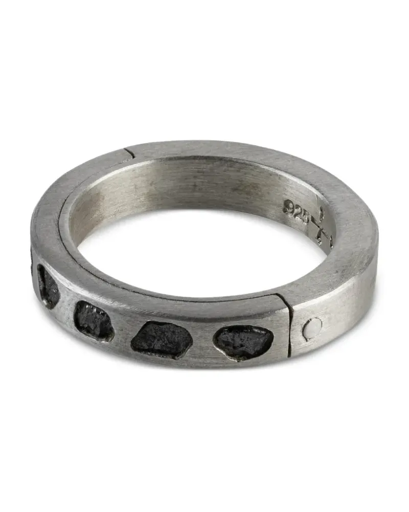 Parts Of Four Sistema Ring aus Sterlingsilber mit Diamant Silber