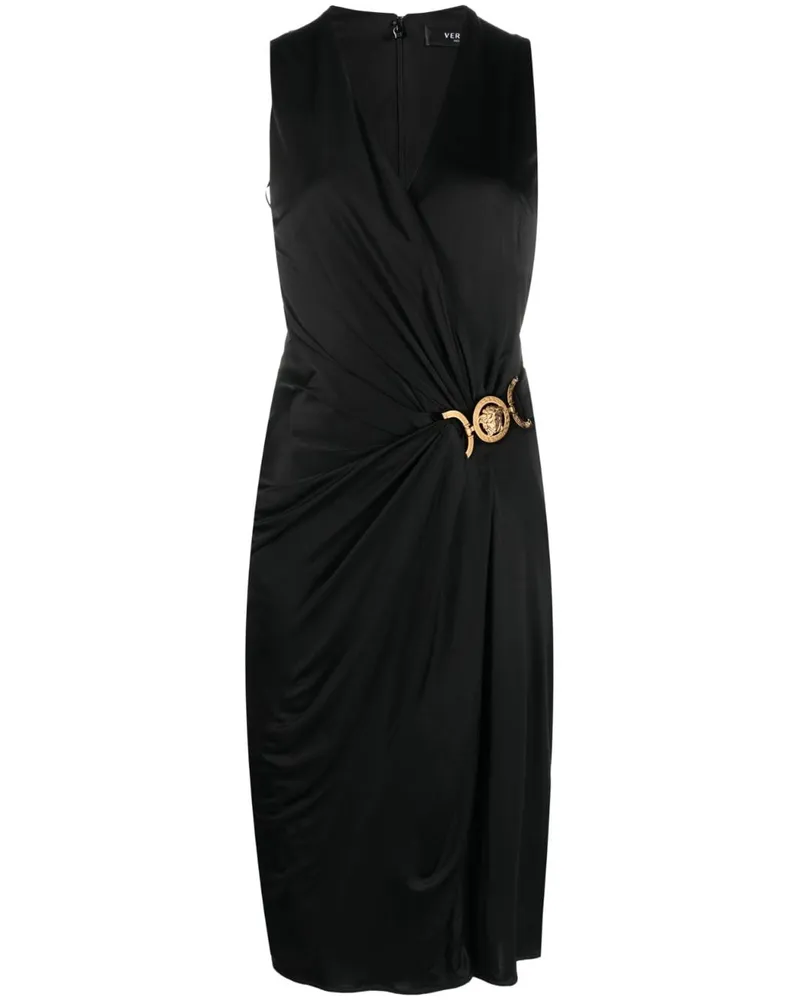 Versace Medusa Midikleid - Schwarz Schwarz