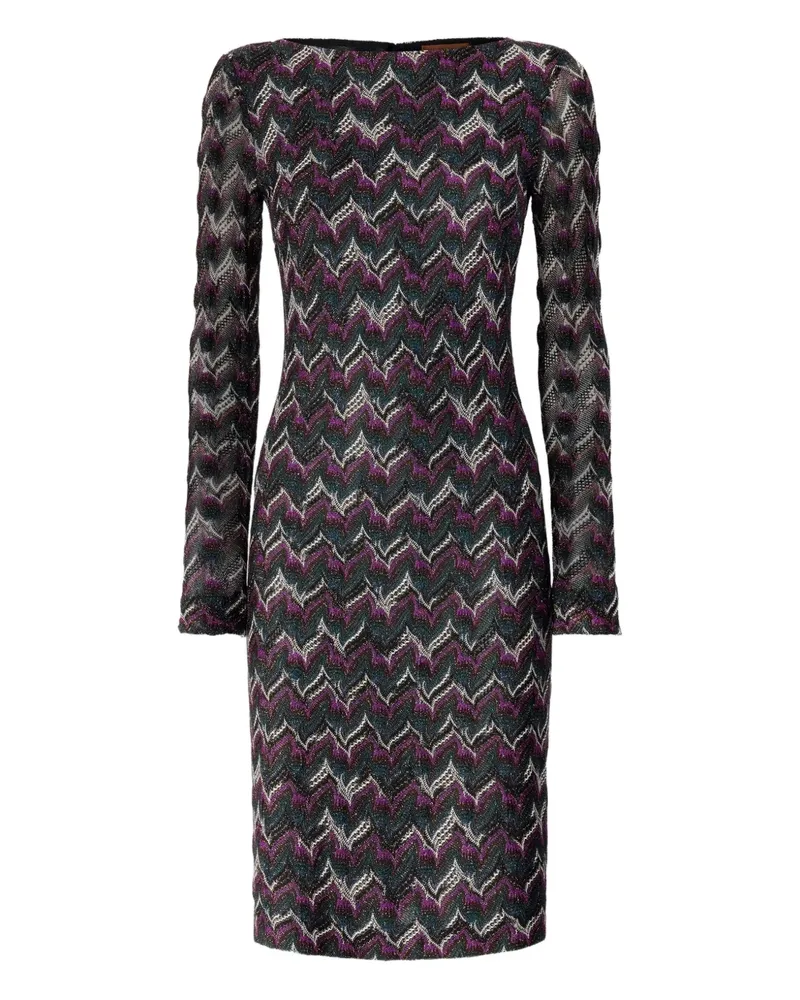 Missoni Minikleid mit Muster - Blau Blau