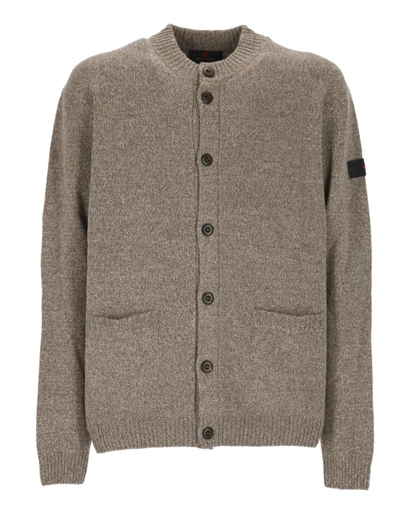 Peuterey Betel button-up wool cardigan - Braun Braun