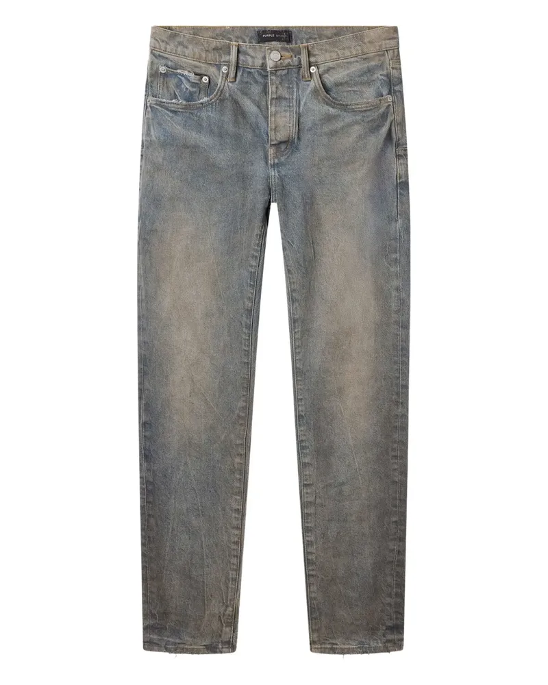 PURPLE BRAND Ausgeblichene P001 Jeans - Blau Blau