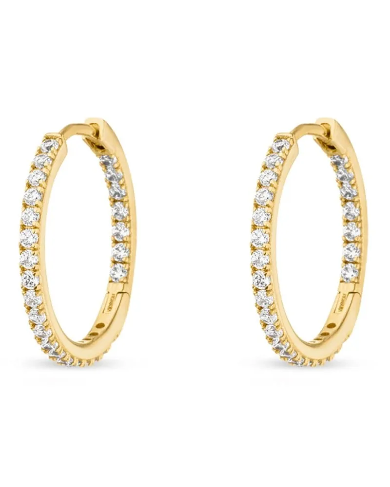 VEYNOU Kleine 14kt Cleo Gelbgoldcreolen mit Diamanten Gold