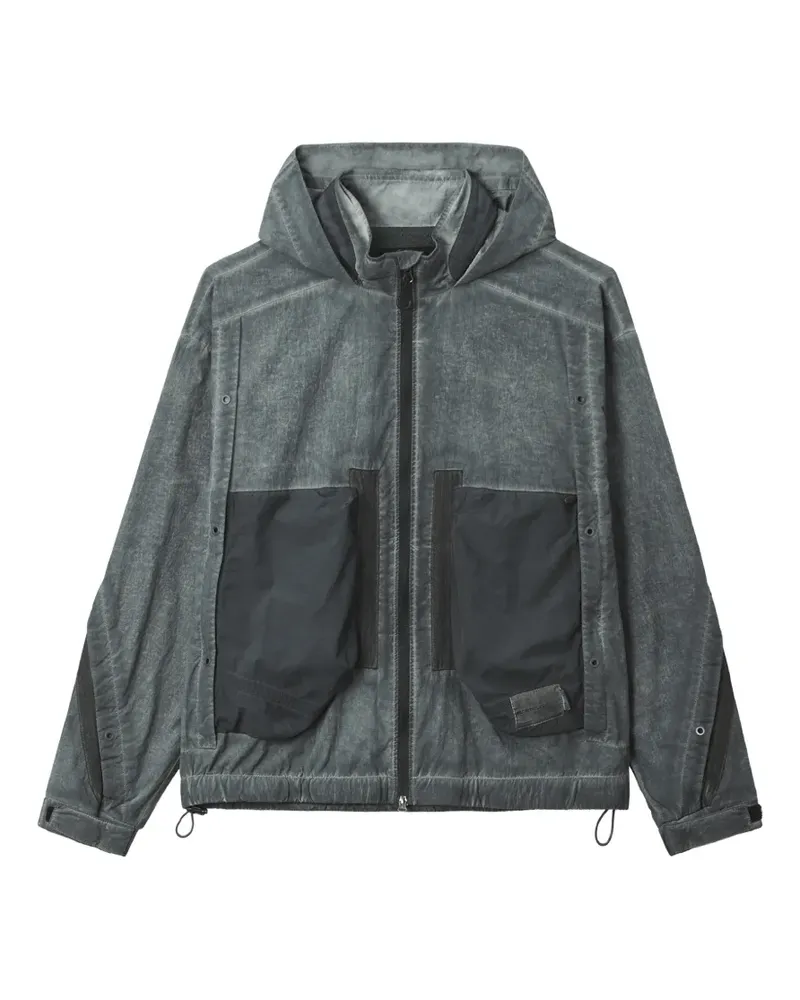 FIVE CM Kapuzenjacke mit Kontrasteinsätzen - Grau Grau