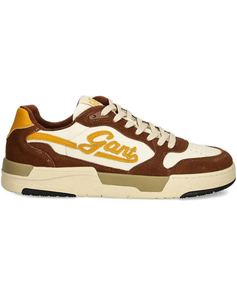 Gant Brookpal Sneakers mit Logo-Stickerei - Braun Braun