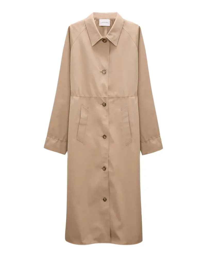 Dorothee Schumacher single-breasted trench coat - Nude Nude