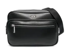 Gürteltasche mit Logo-Schild - Schwarz