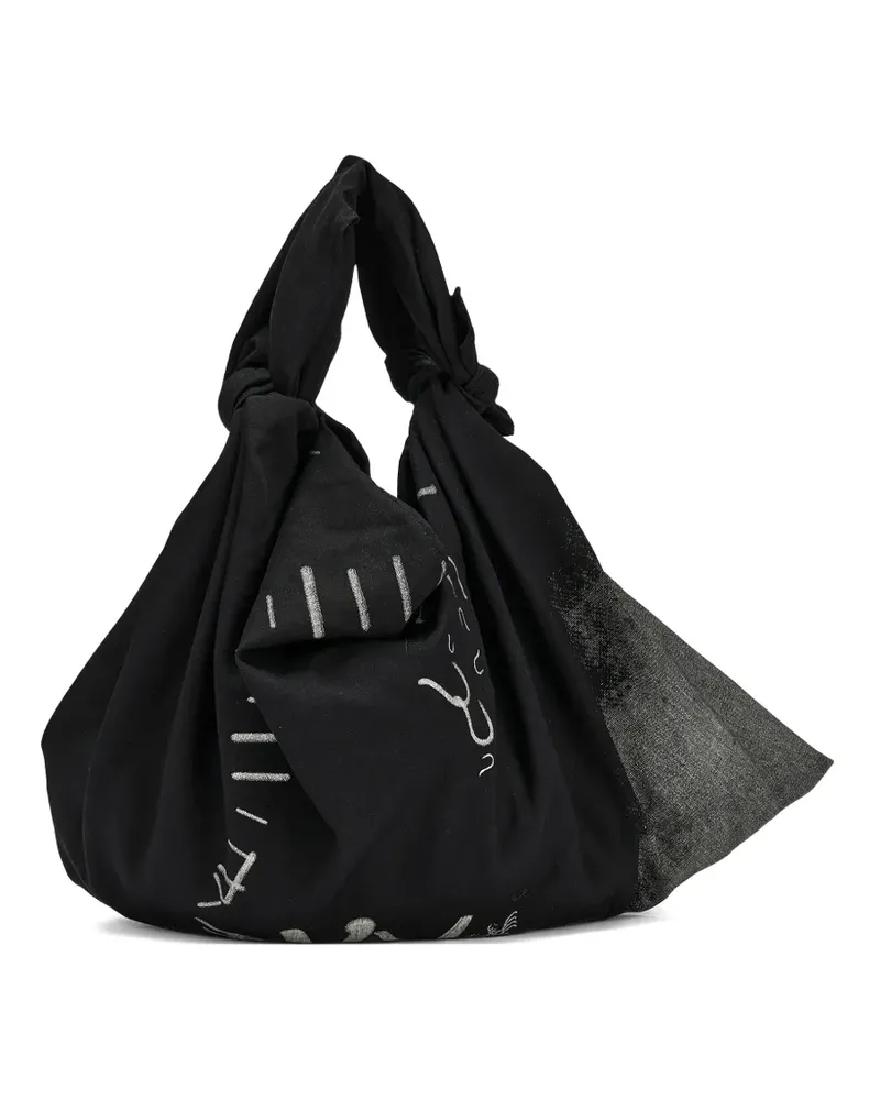 Yohji Yamamoto Furoshiki Tote Bag - Schwarz Schwarz