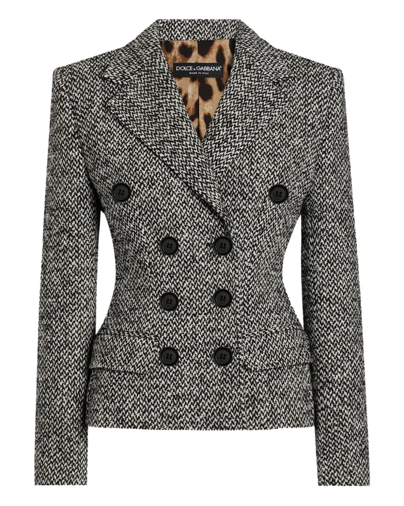 Dolce & Gabbana Tweed-Sakko - Weiß Weiß