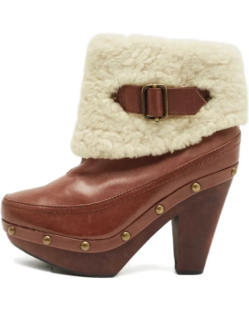 Marc Jacobs shearling platform boots - Braun Braun