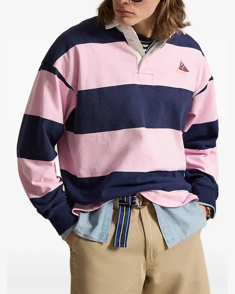 Ralph Lauren long-sleeve striped polo shirt - Rosa Rosa