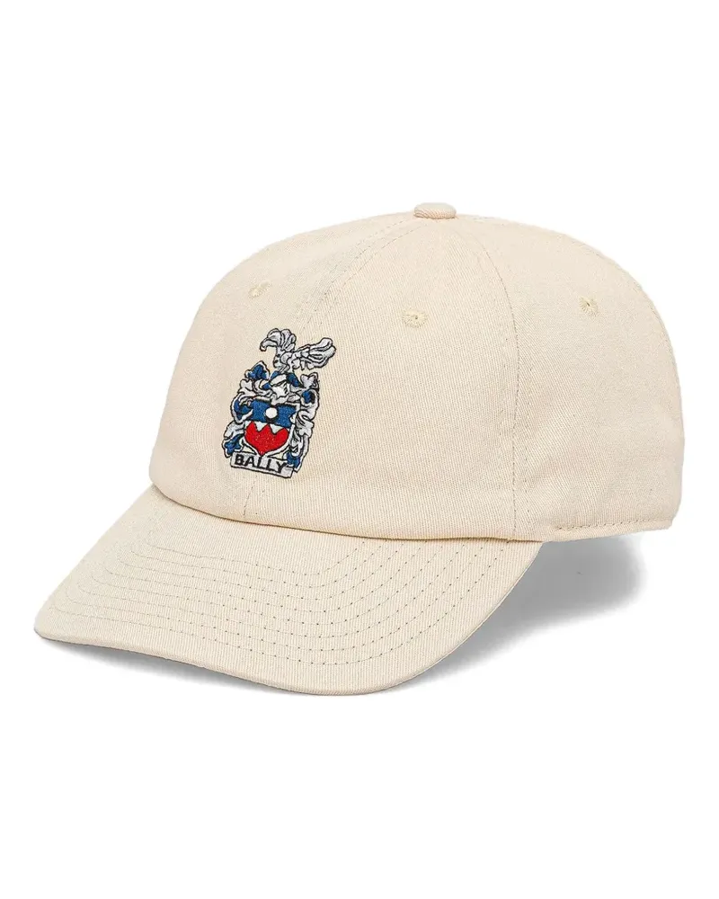 Bally Baseballkappe mit Logo-Stickerei - Weiß Weiß