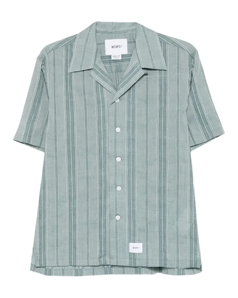 WTAPS Gestreiftes Hemd - Grün Grün