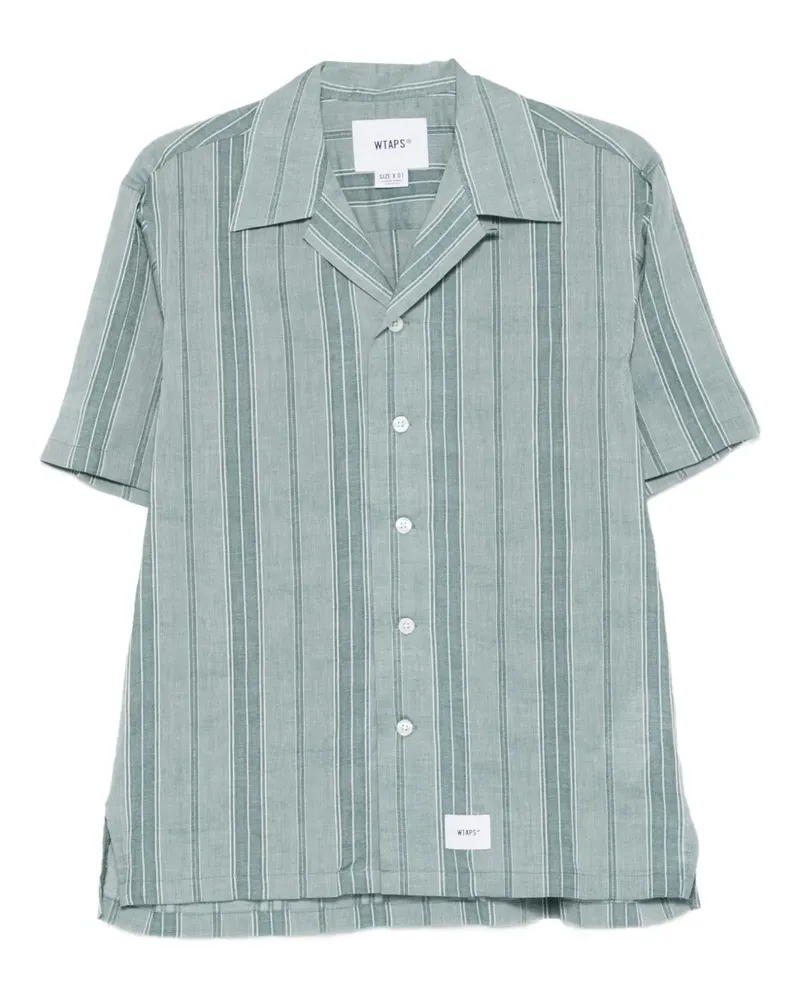 WTAPS Gestreiftes Hemd - Grün Grün