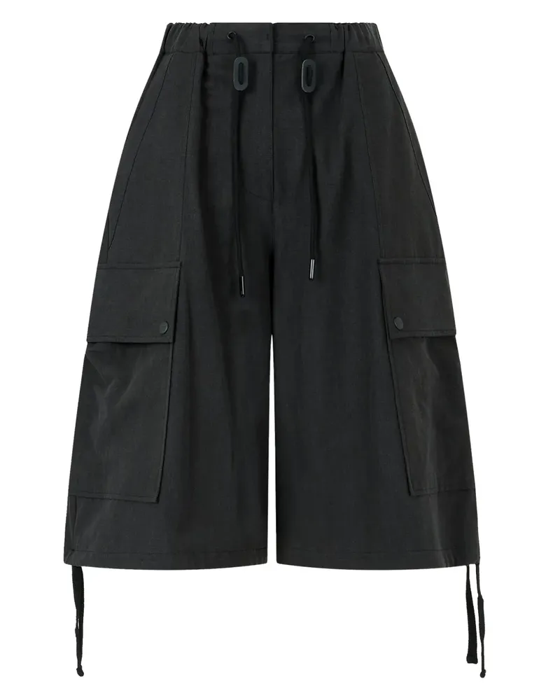 STUDIO TOMBOY Cargo-Shorts mit Falten - Schwarz Schwarz