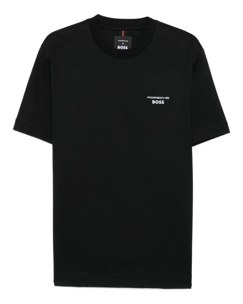 HUGO BOSS x Porsche T-Shirt aus mercerisierter Baumwolle - Schwarz Schwarz