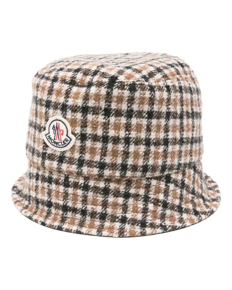Moncler Karierter Fischerhut - Grün Grün