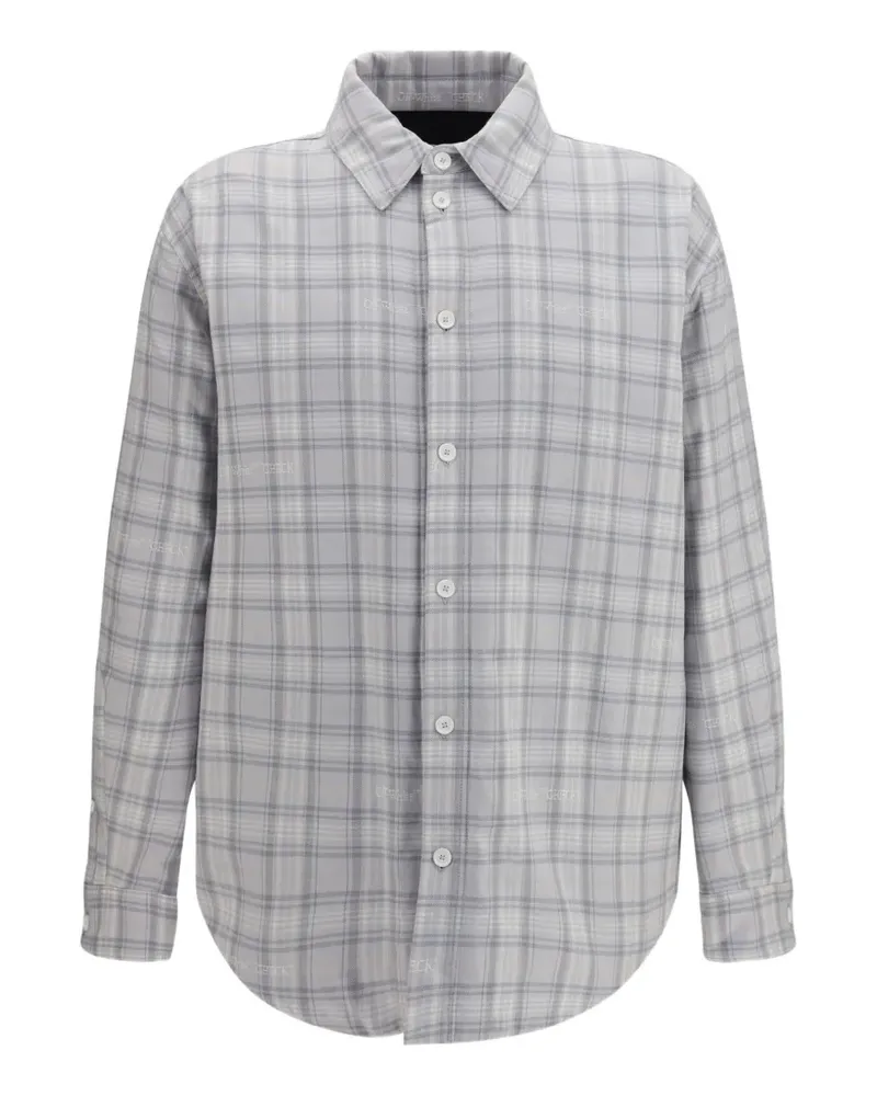 OFF-WHITE Karierte Flanellhemdjacke - Grau Grau