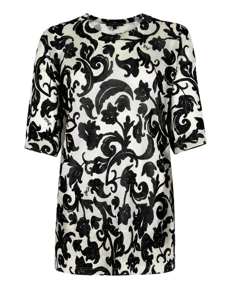 Liu Jo pattern short-sleeve t-shirt - Schwarz Schwarz