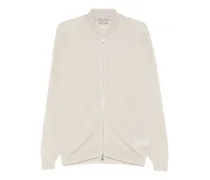 Cardigan mit Reißverschluss - Nude